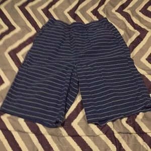 Blue and grey shorts